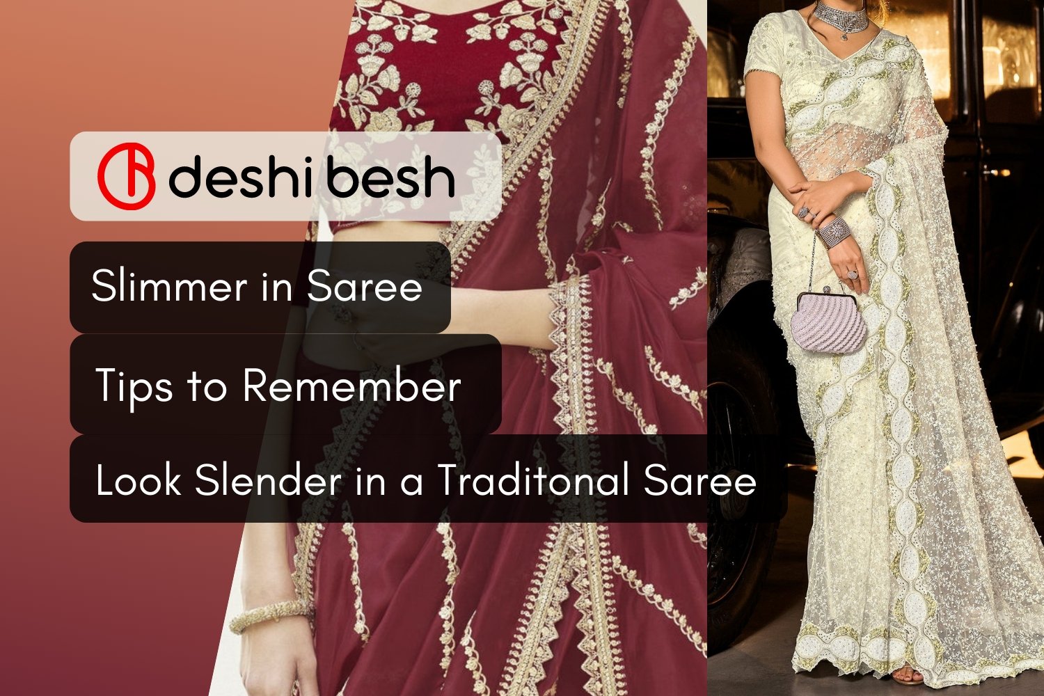Different Ways To Wear Saree With Thin Pleats To Look Slim