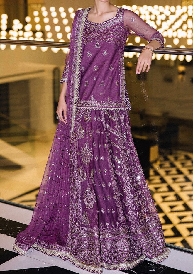 asim jofa purple dress AJAA-01 EMBROIDERED LAWN 3 PCS