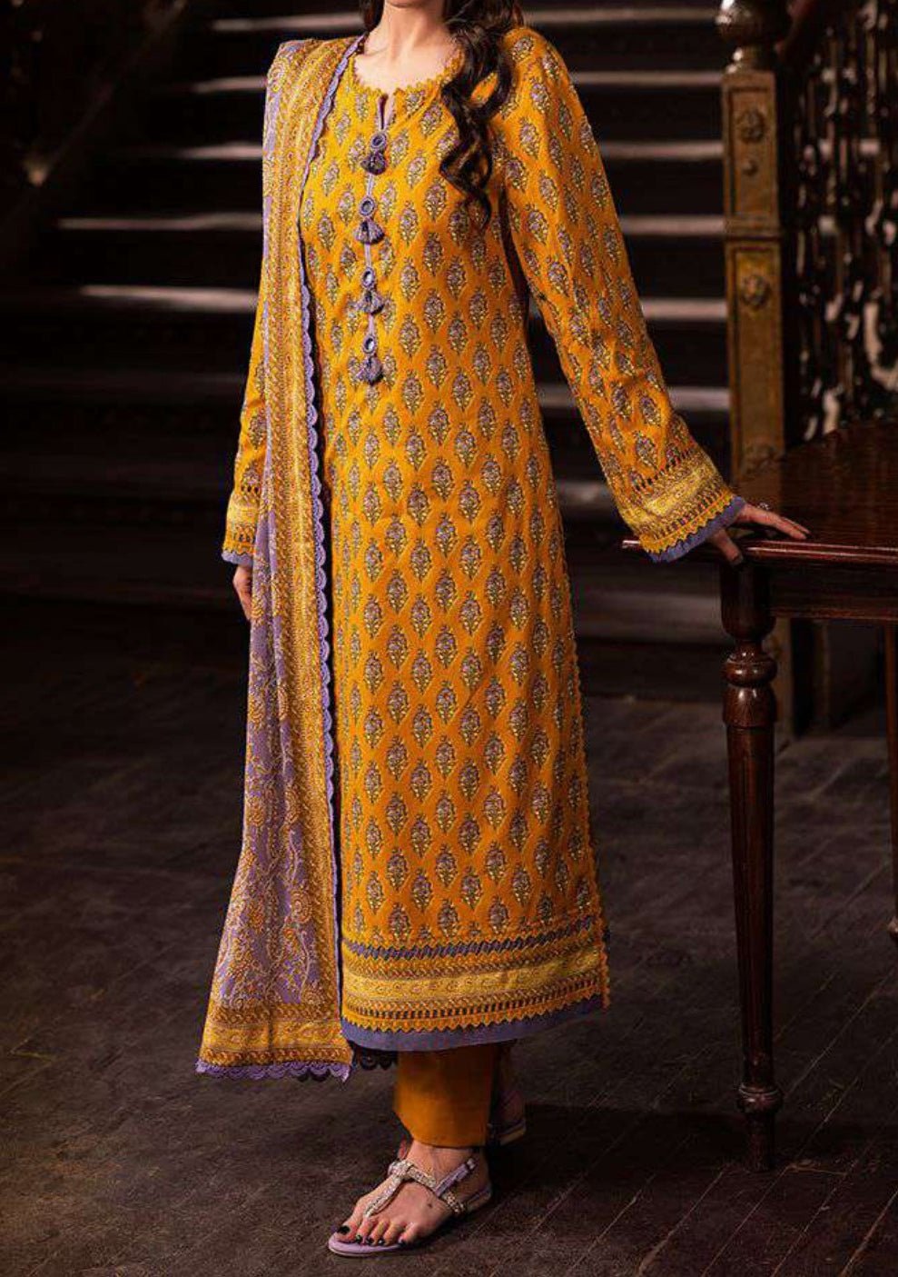 Asim Jofa Prints Ready Made Pakistani Lawn Dress
