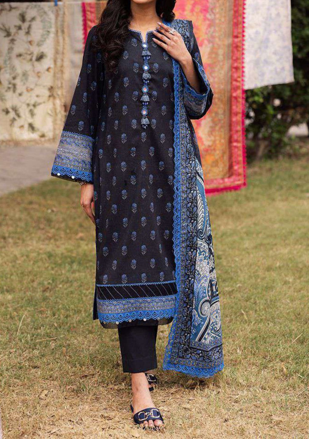 Asim Jofa Prints Ready Made Pakistani Lawn Dress main image 1