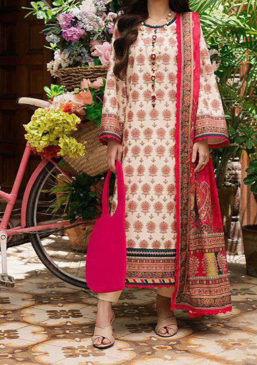 Asim Jofa Prints Ready Made Pakistani Lawn Dress main image 0