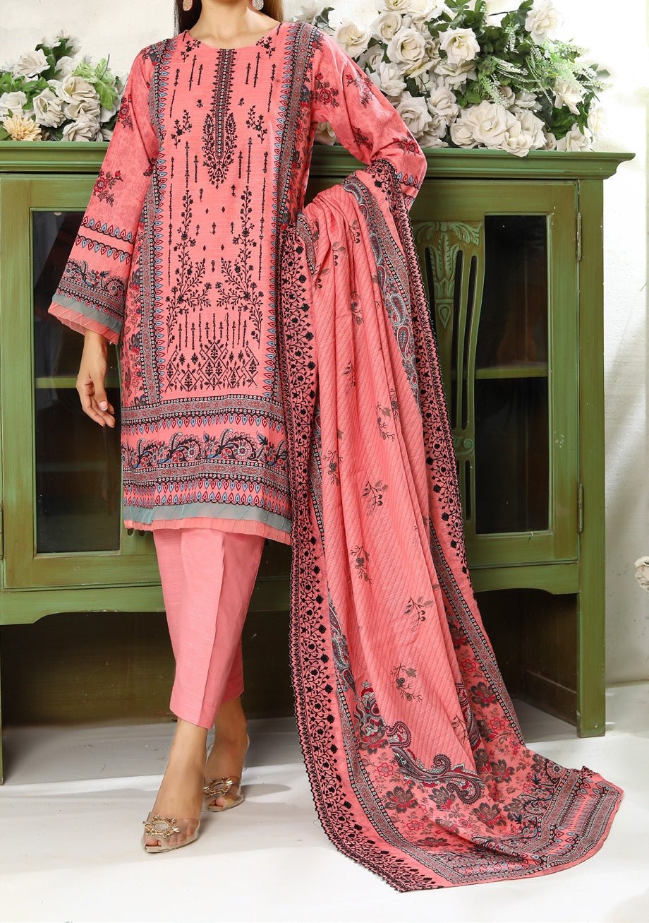Bin Hameed Embroidered Khaddar Dress