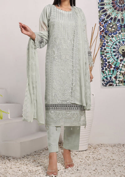 Bin Hameed Middhat Heavy Embroidered Chiffon Dress - db25889