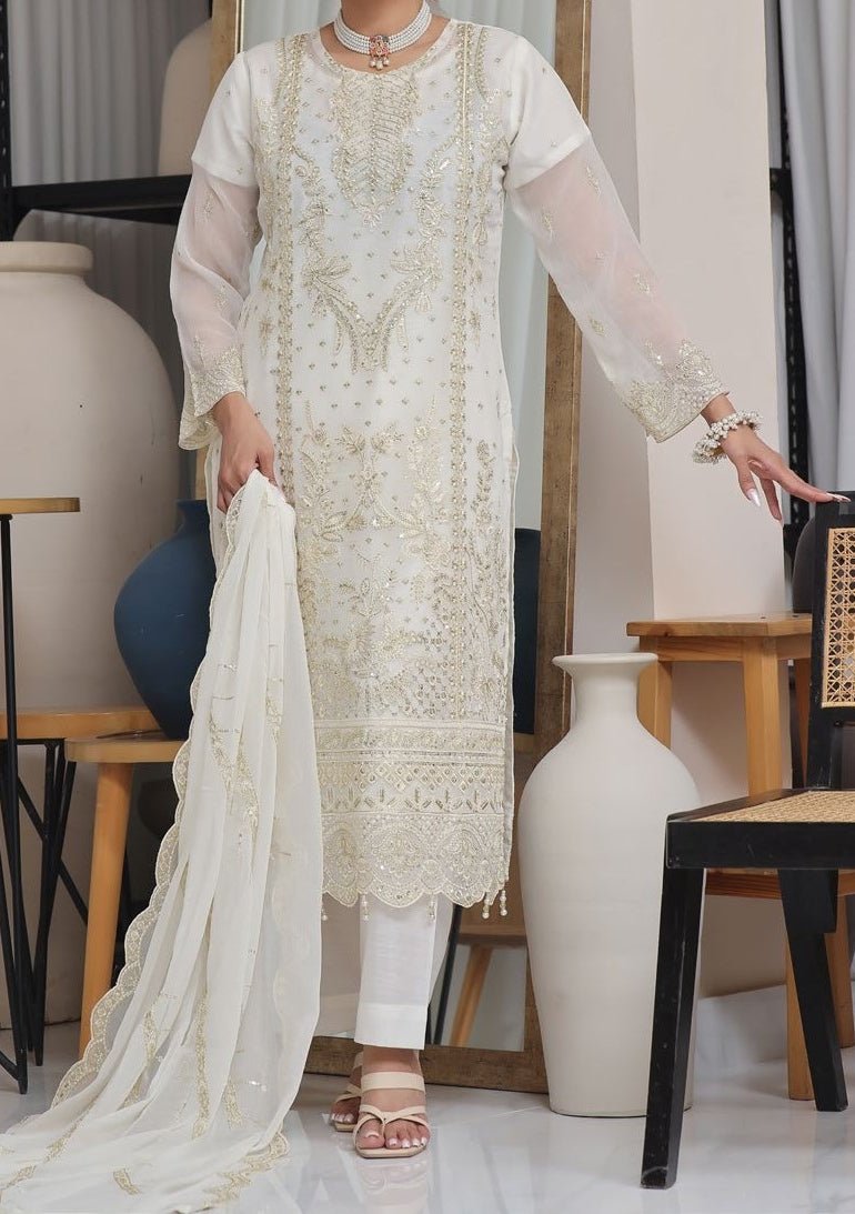 Bin Hameed Nisha Luxury Embroidered Chiffon Dress Bin Hameed Nisha Luxury Embroidered Chiffon Dress
