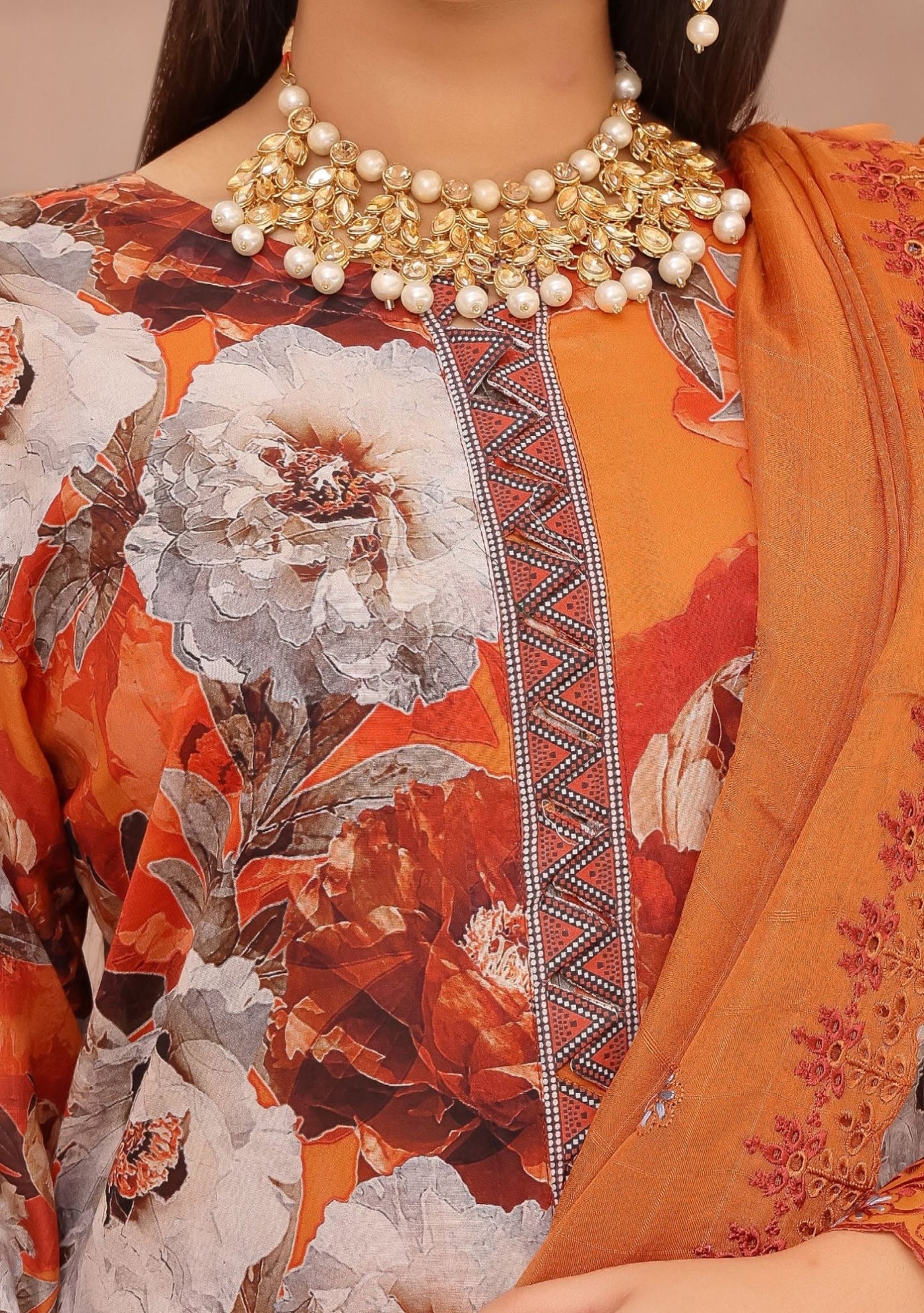 Bin Hameed Simra Embroidered Chikankari Lawn Dress - db25820