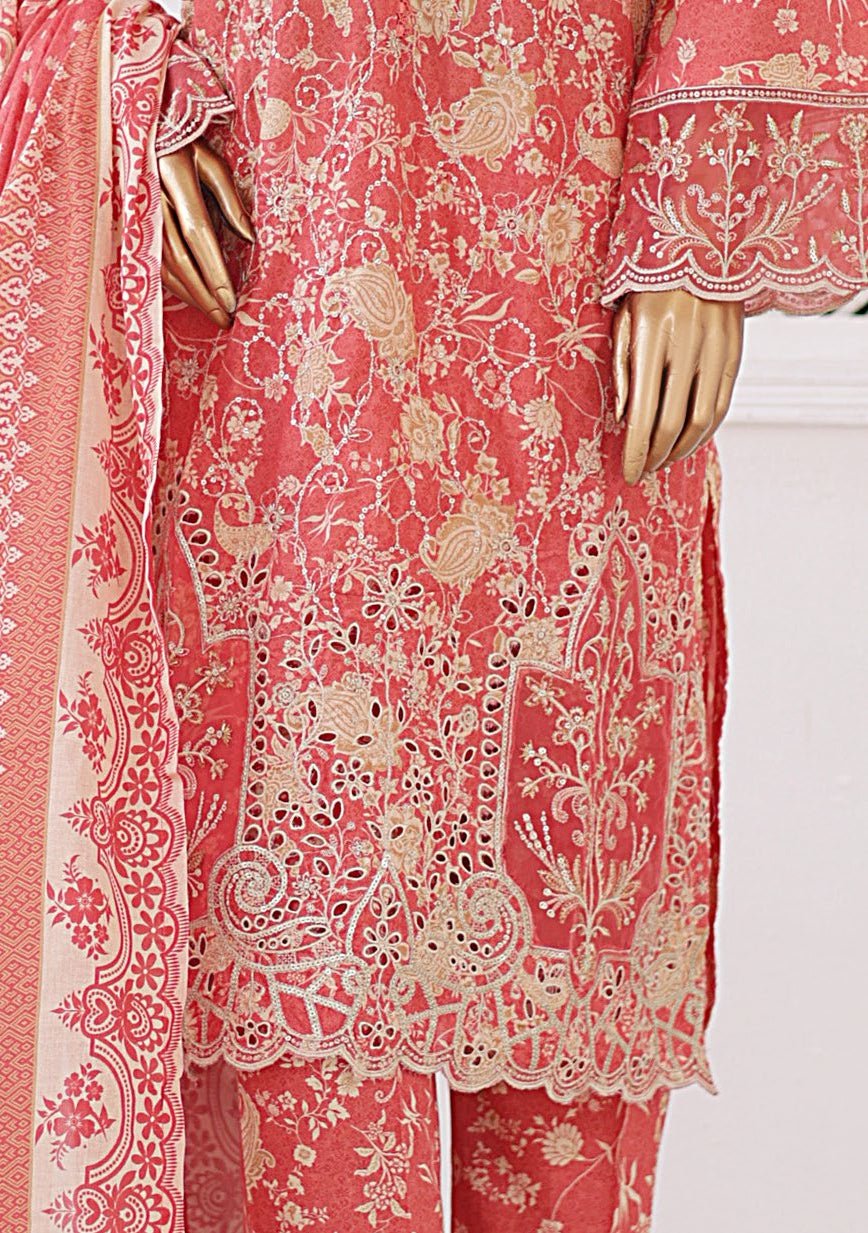 Bin Saeed Ready Made Embroidered Lawn Dress - db25898