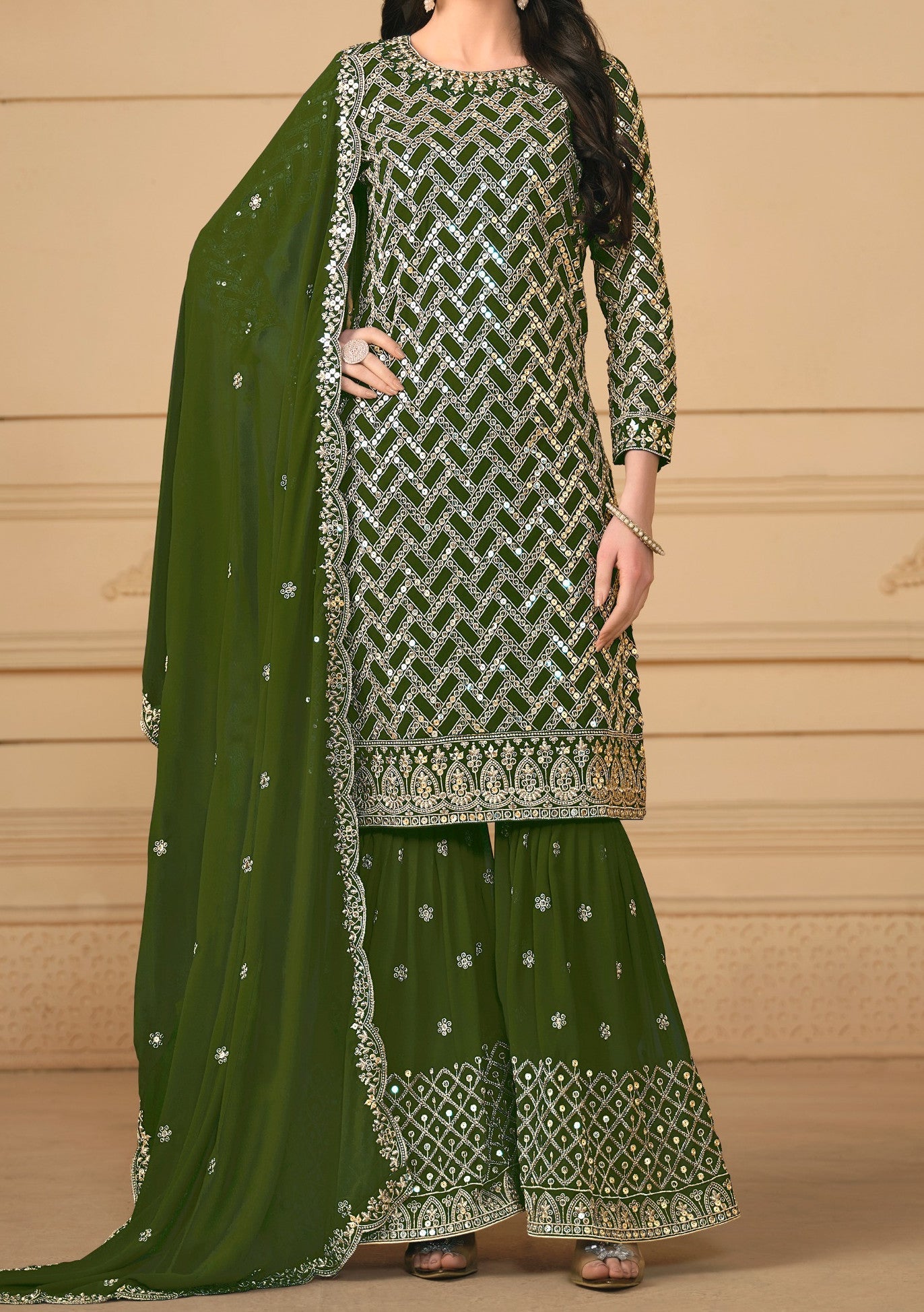 Dani Creations Aanaya Party Wear Sharara Suit -db26359