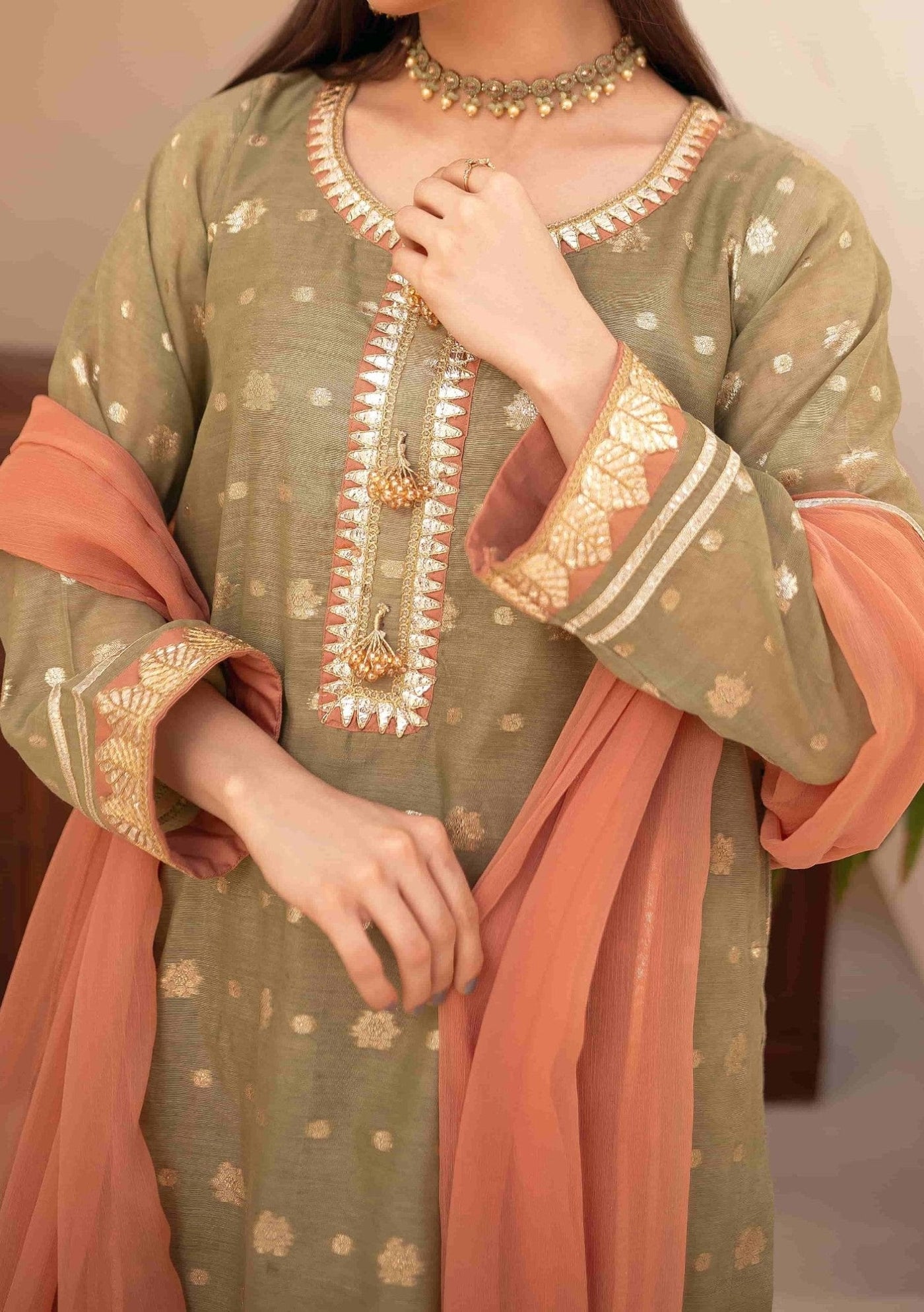 Girl's Ready Made Pakistani Sharara Dress - db25846