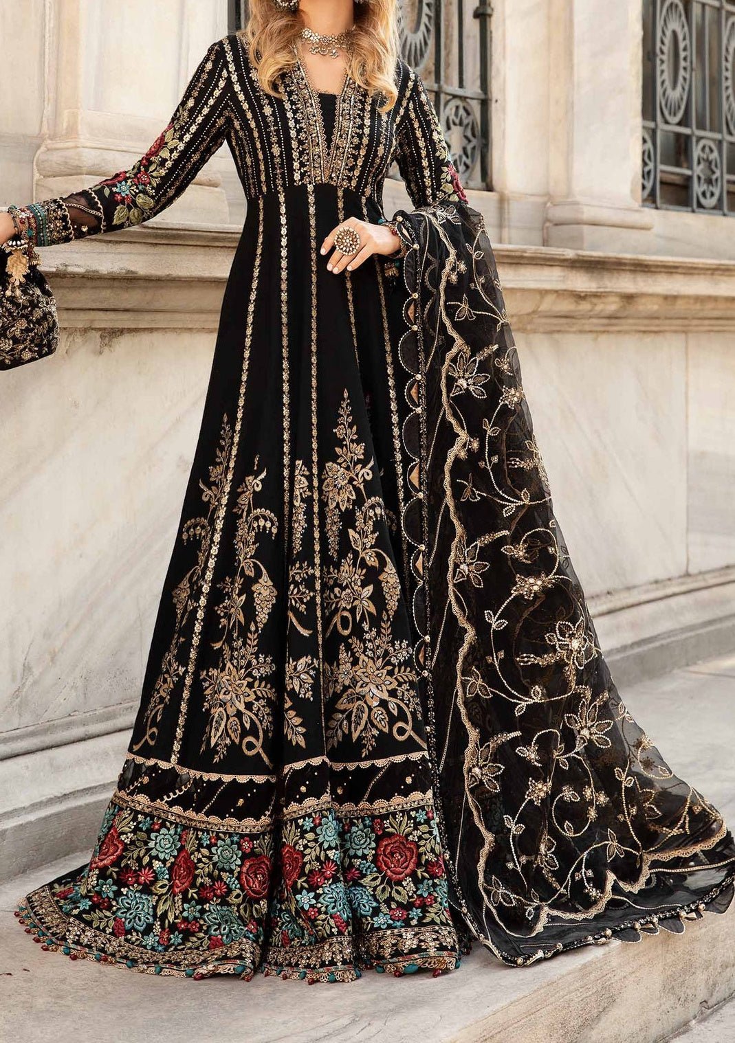Maria.B Pakistani Luxury Embroidered Dress-db28548 Maria.B Pakistani Luxury Embroidered Dress-db28548