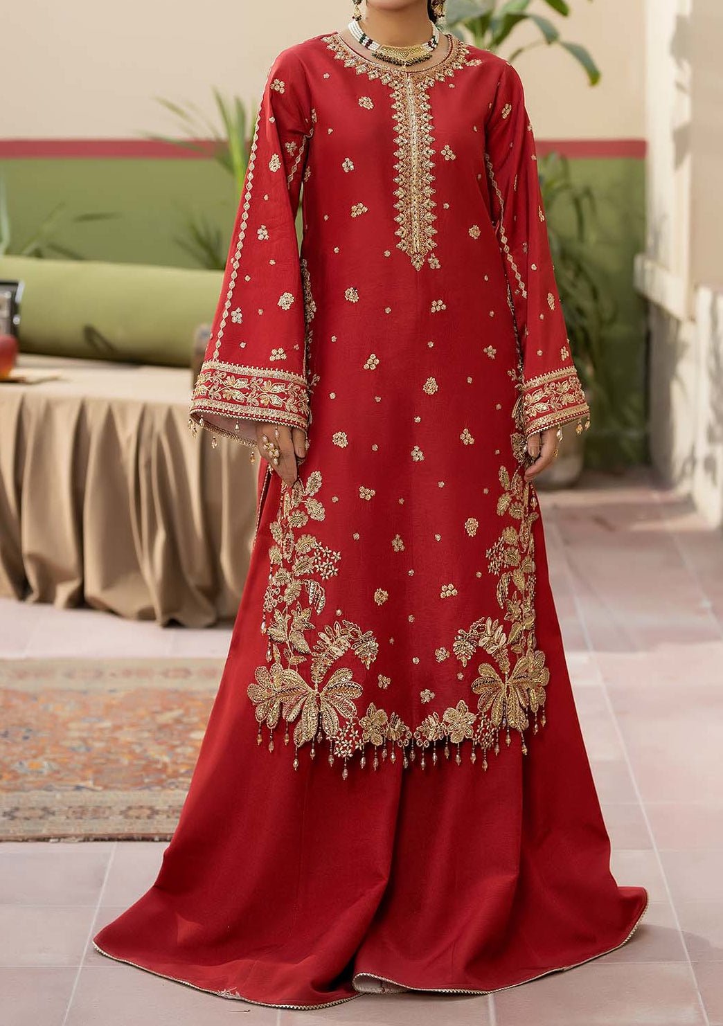 luxury pakistani dress Maryam's Heritage Pakistani Luxury Silk Dress