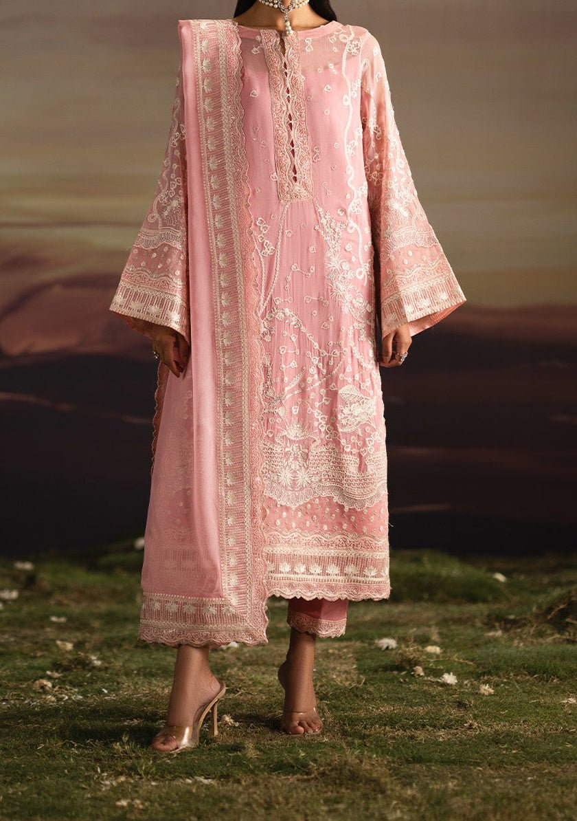pakistani dress Maryum N Maria PF403 Detailing Old Hollywood Style Vintage Cut out lace skirt Size:16- Tall