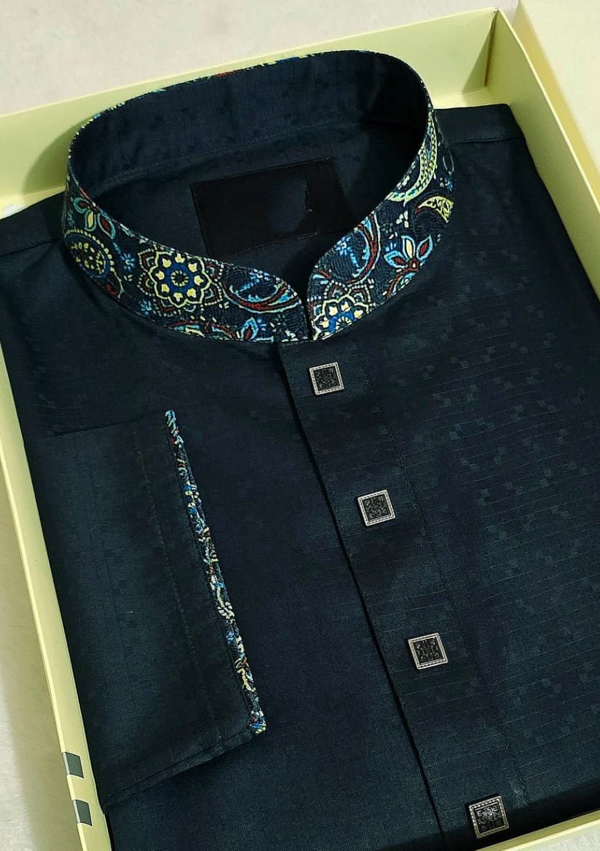 Printed Work Mixed Cotton Punjabi