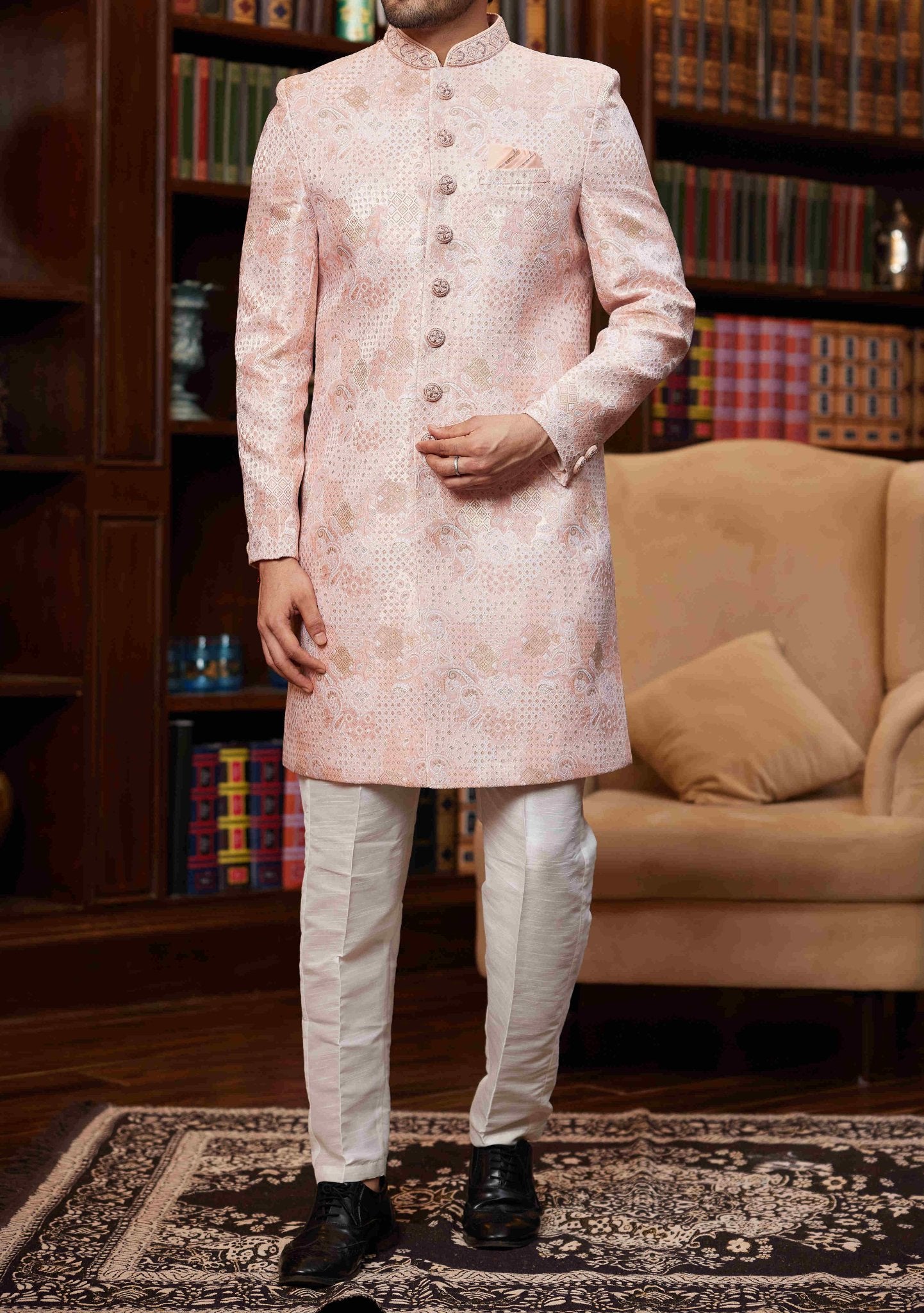 Men's Traditional Party Wear Sherwani Suit