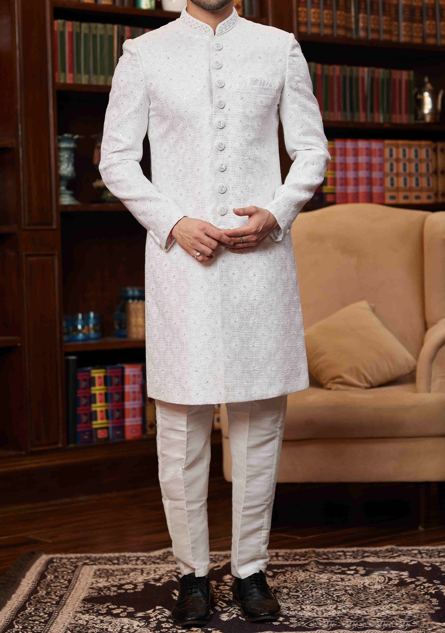 Men's Traditional Party Wear Sherwani Suit