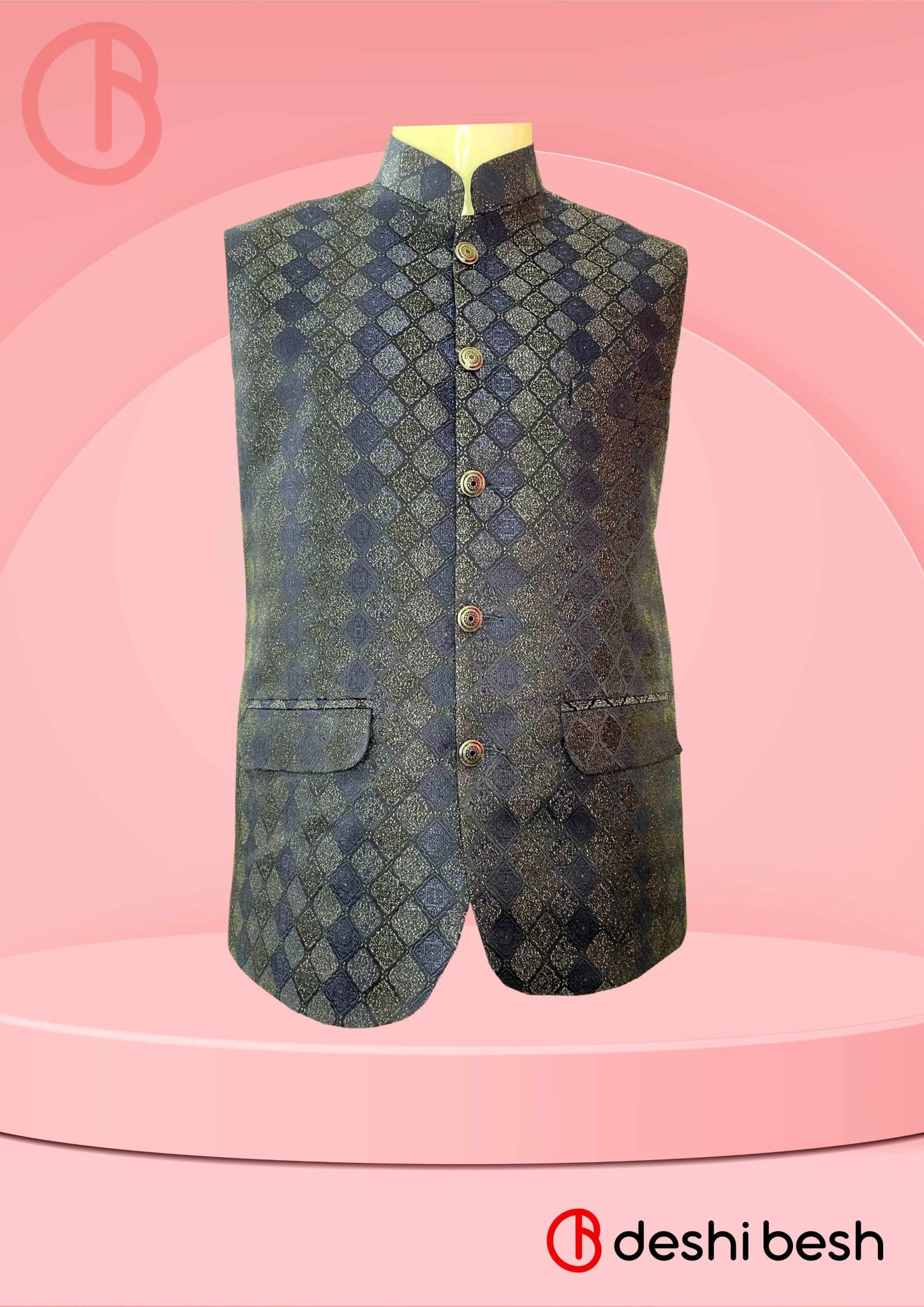 Jacquard Waistcoat-Bust 40
