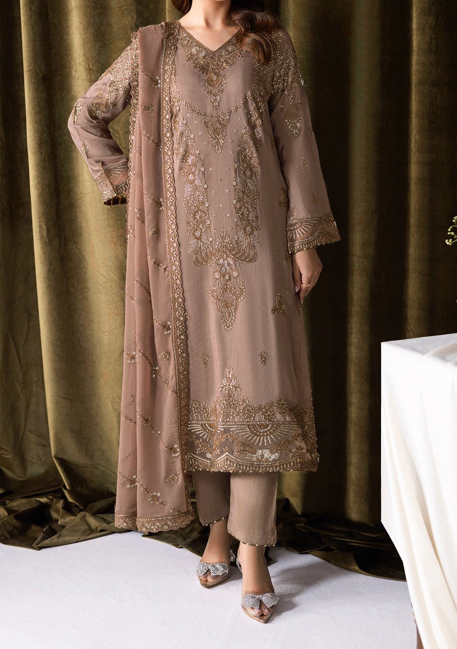 Ramsha Aangan Pakistani Embroidered Silk Dress