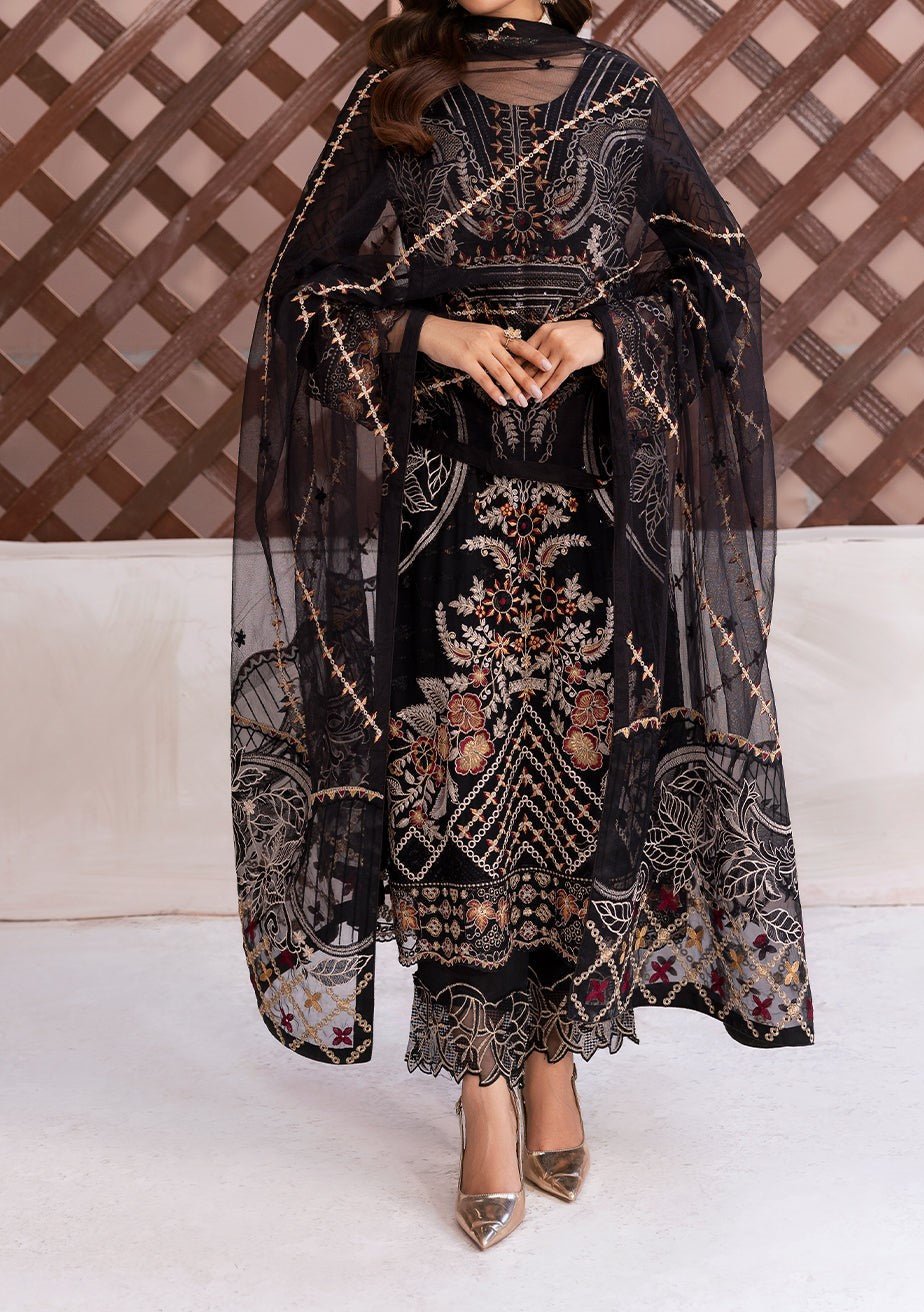 green emerald velvet dress V Neck Long Chiffon Dress With Floral Embroidered Bodice main image 0