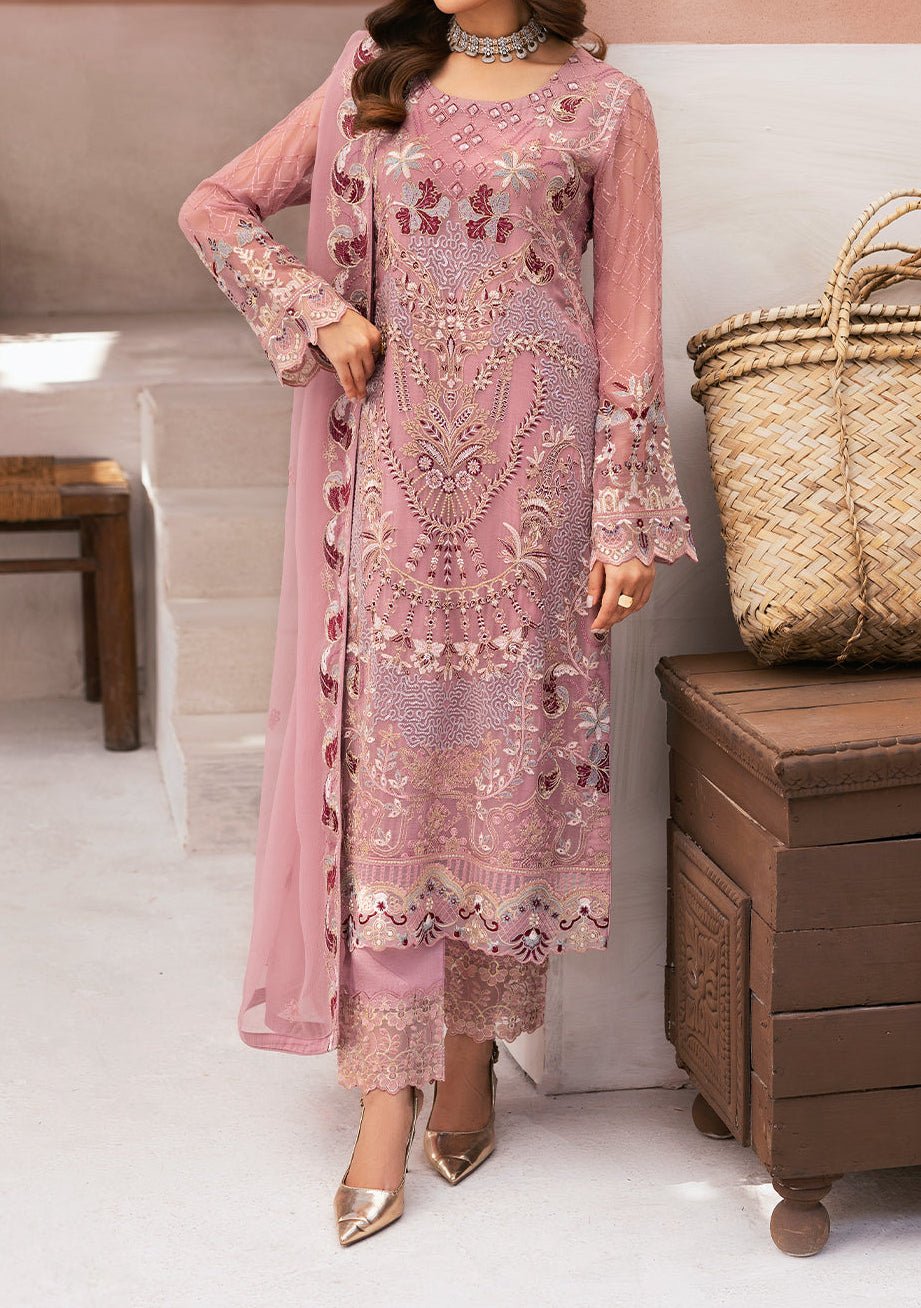 Ramsha Arzoo Pakistani Embroidered Chiffon Dress-db28027 Ramsha Arzoo Pakistani Embroidered Chiffon Dress-db28027