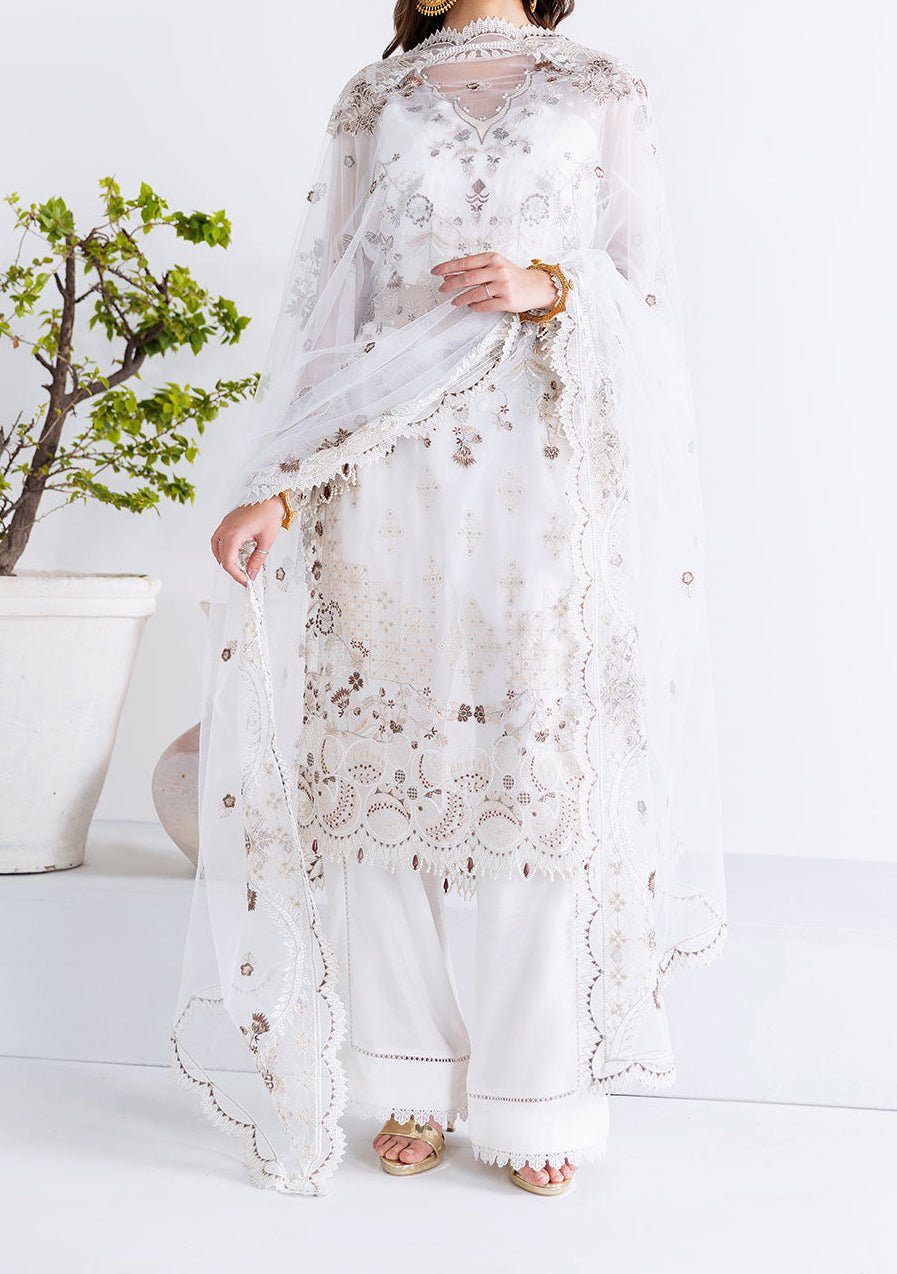 pakistani embroidered chiffon dresses Maryam And Maria 3 Piece Embroirdered Chiffon Amisha | Fs50091-1200