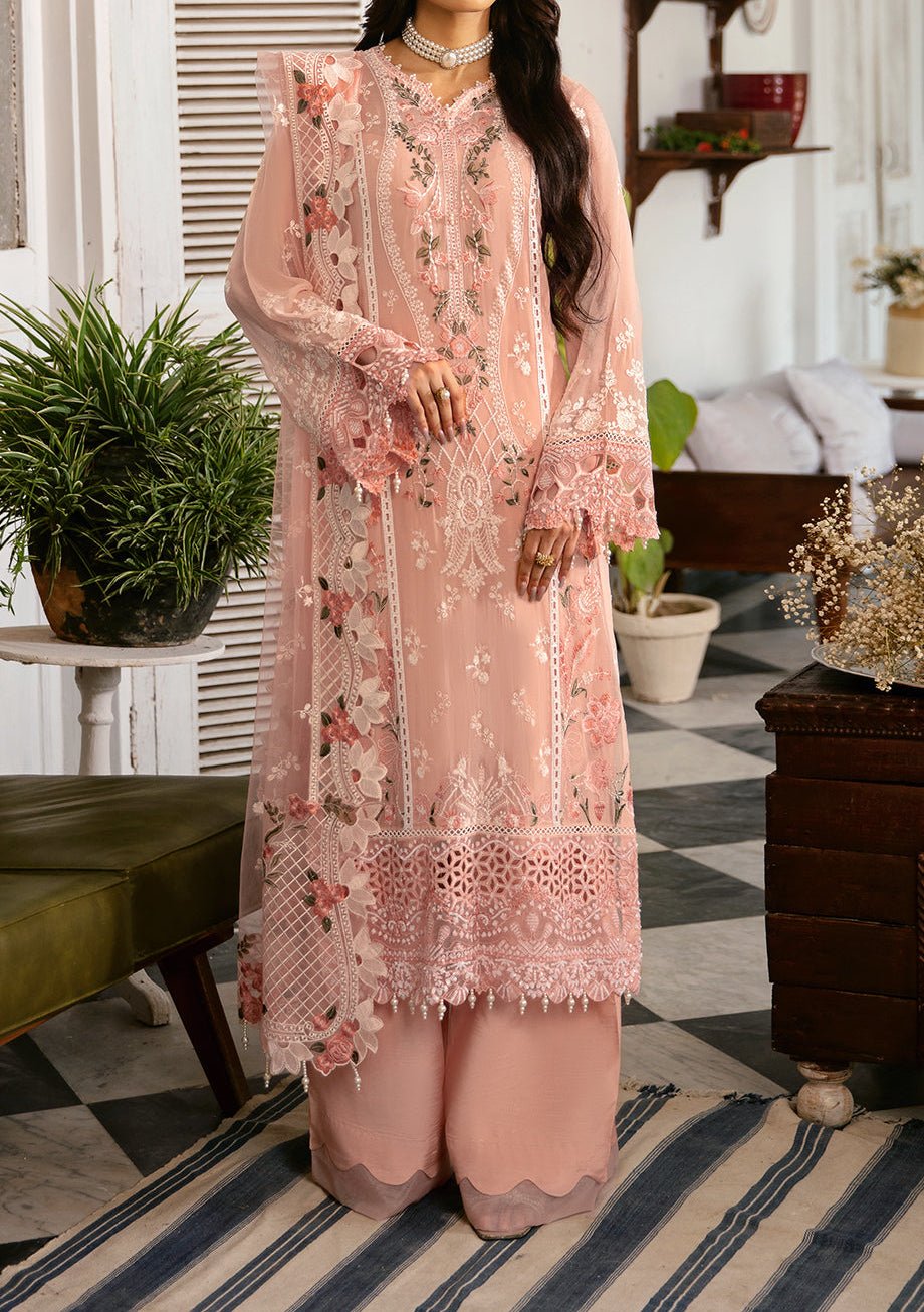 Ramsha Sonehri Pakistani Luxury Chiffon Dress