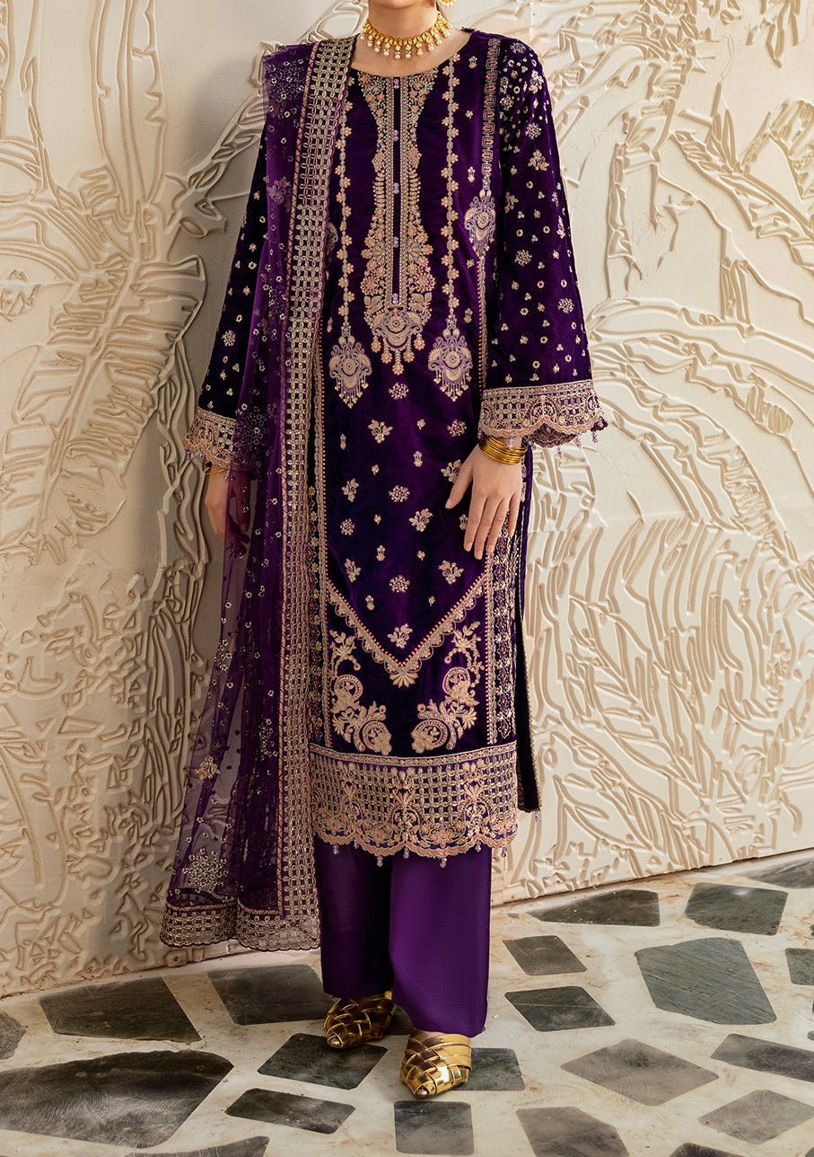 Ramsha Pakistani Luxury Velvet Dress
