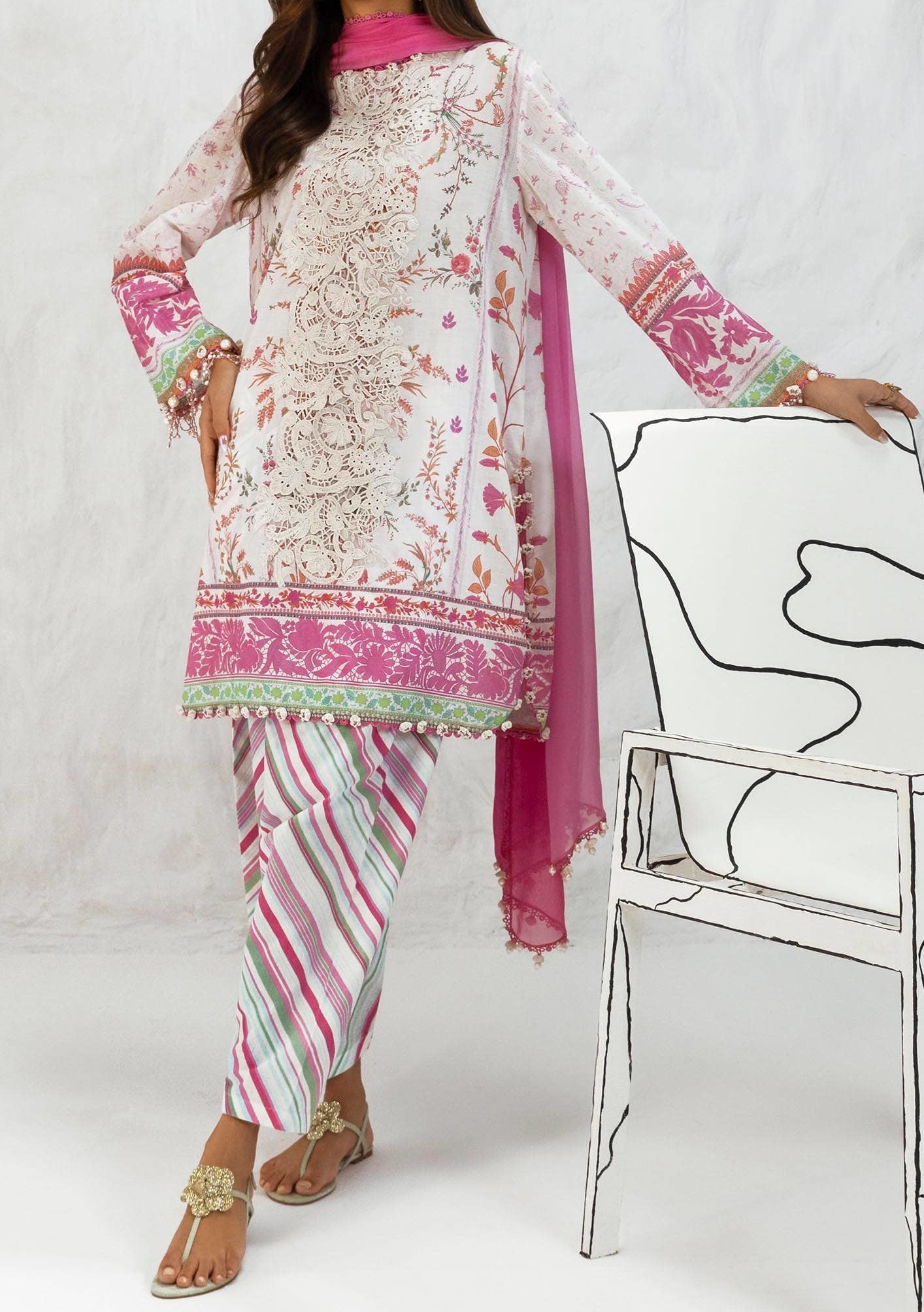 Sana Safinaz Muzlin Summer Pakistani Lawn Dress