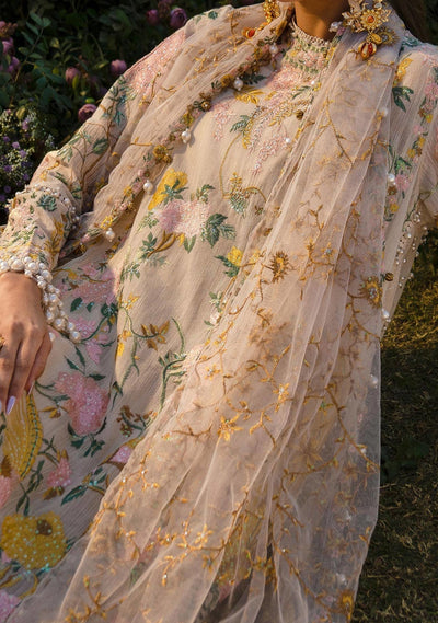 Sana Safinaz Pakistani luxury Woven Net Dress - db25839
