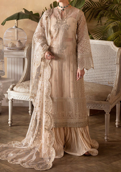 Afrozeh Daisy Pakistani Luxury Organza Dress - db25149