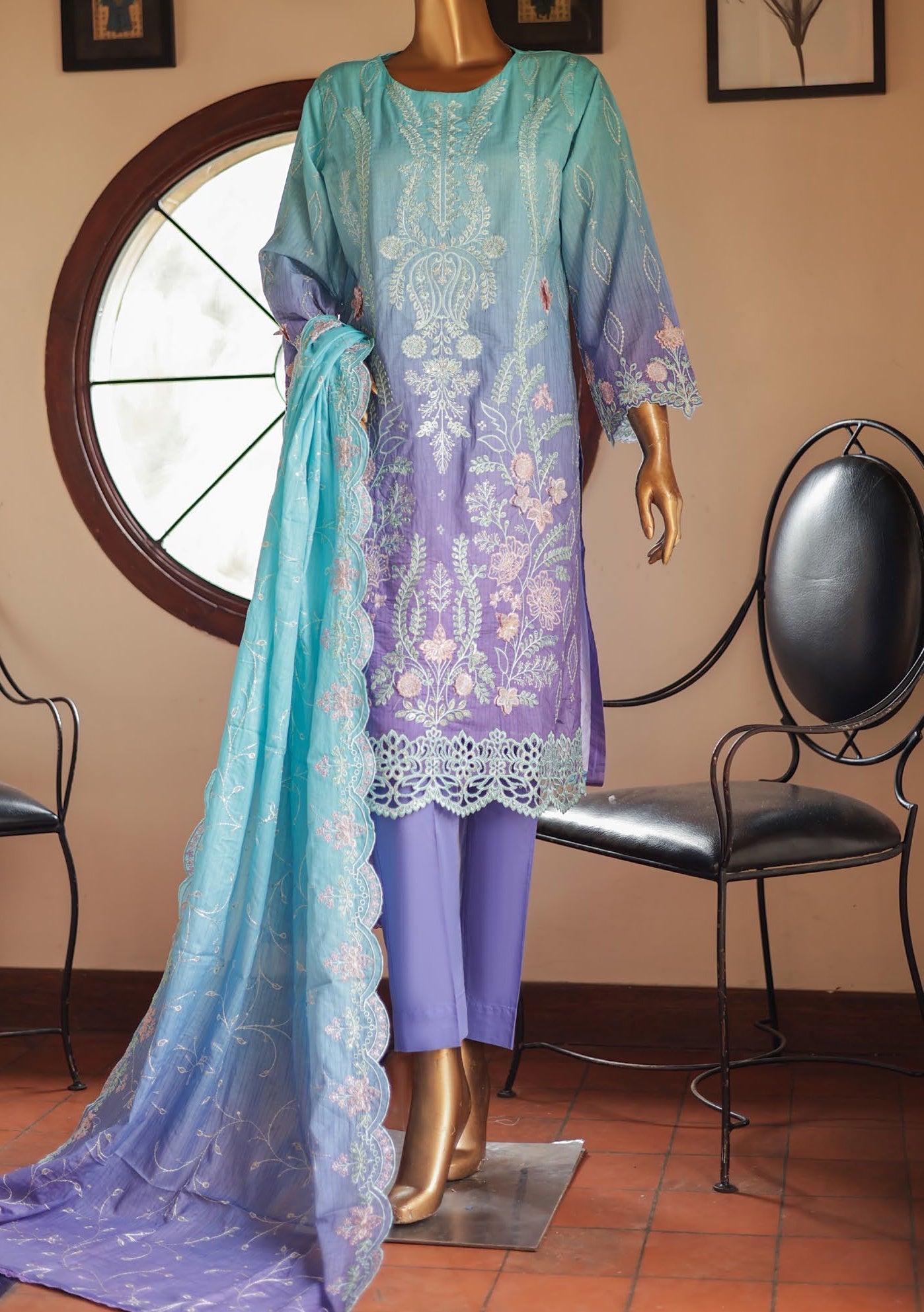 Bin Saeed Ready Made Embroidered Lawn Dress
