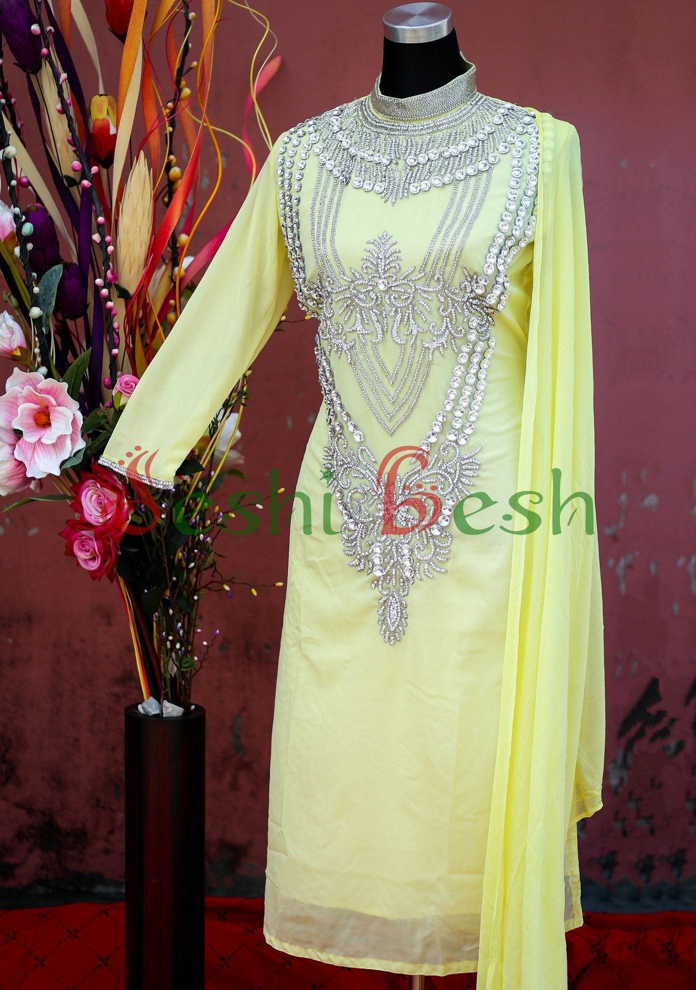 Designer Georgette Boutique Salwar Kameez Suit db9086