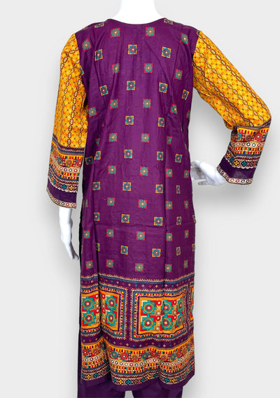 Embroidered 3 Pieces Pakistani Cotton Dress - db25696