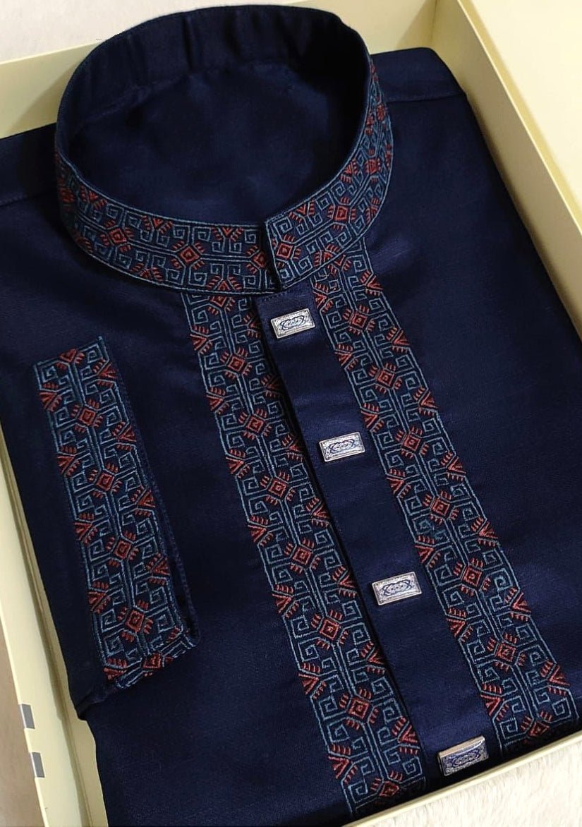 Embroidered Mixed Cotton Punjabi main image 0
