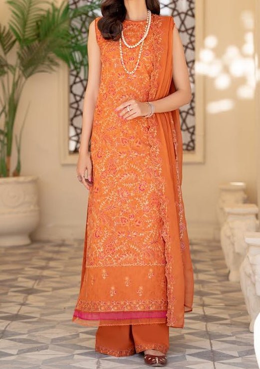Gulljee Emira Ready Made Embroidered Lawn Dress
