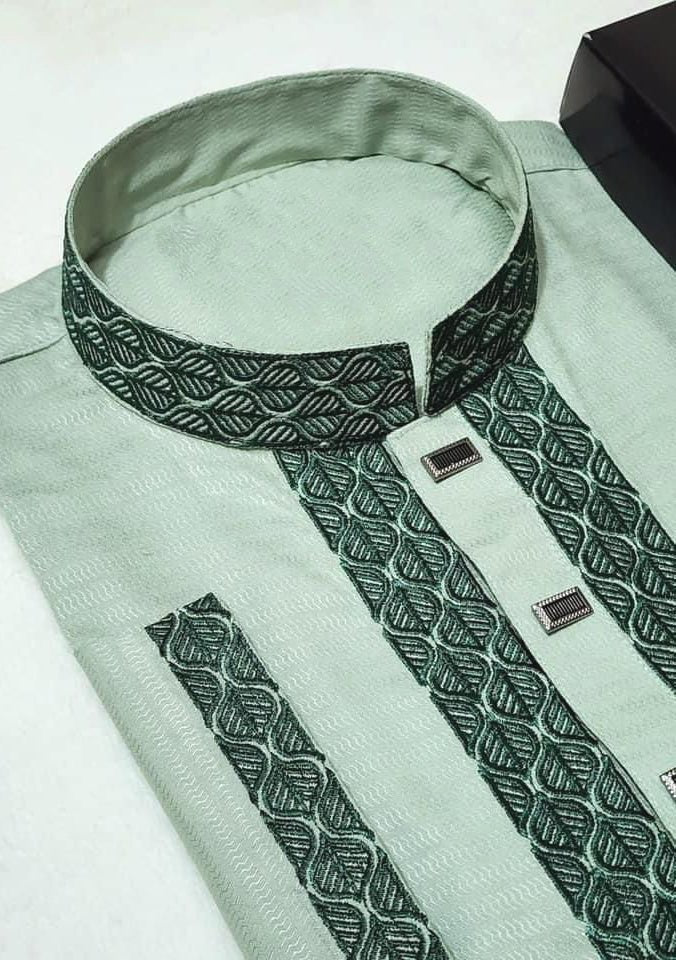 High Quality Unique Mixed Cotton Punjabi