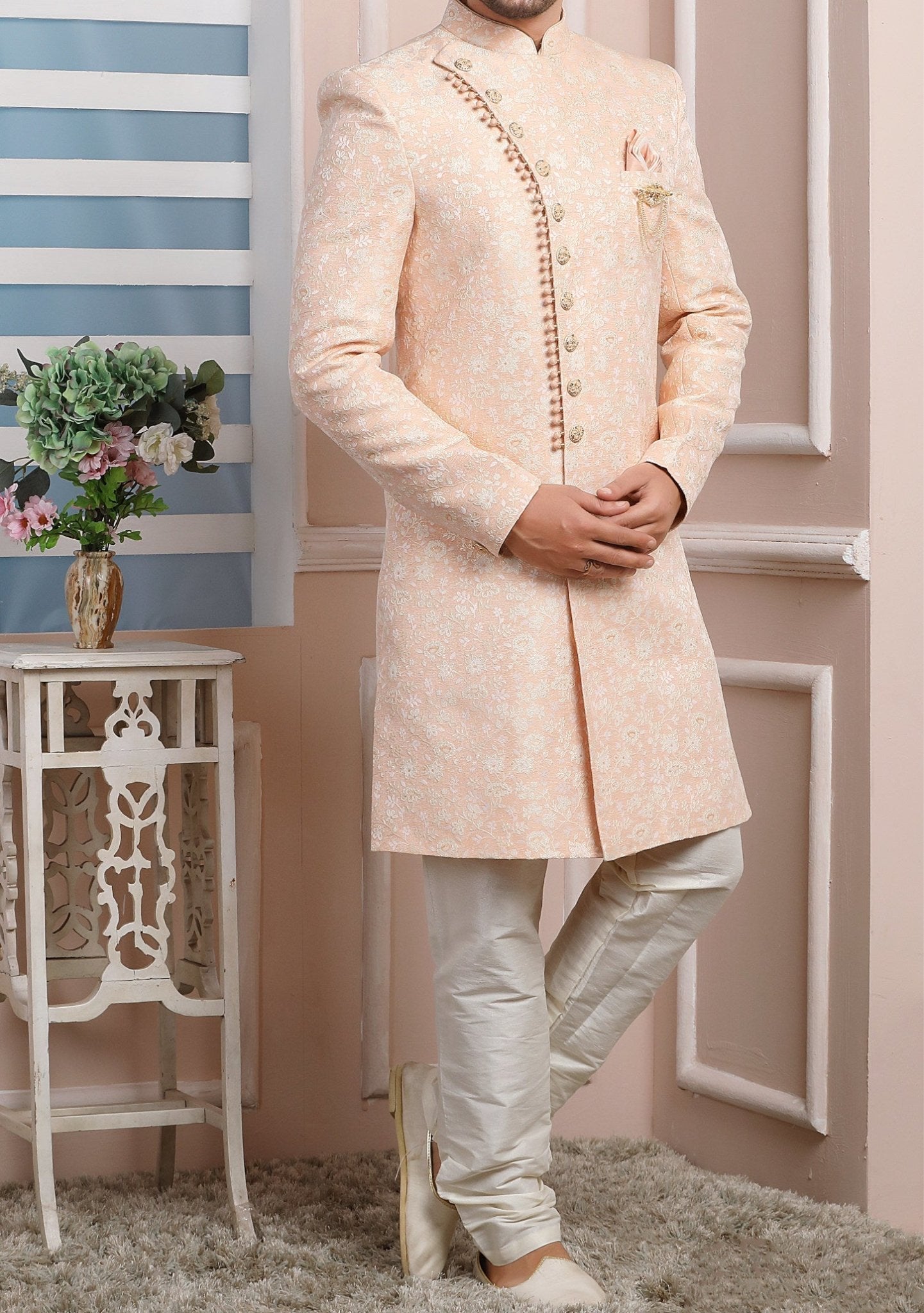 Men's Indo Western Party Wear Sherwani Suit