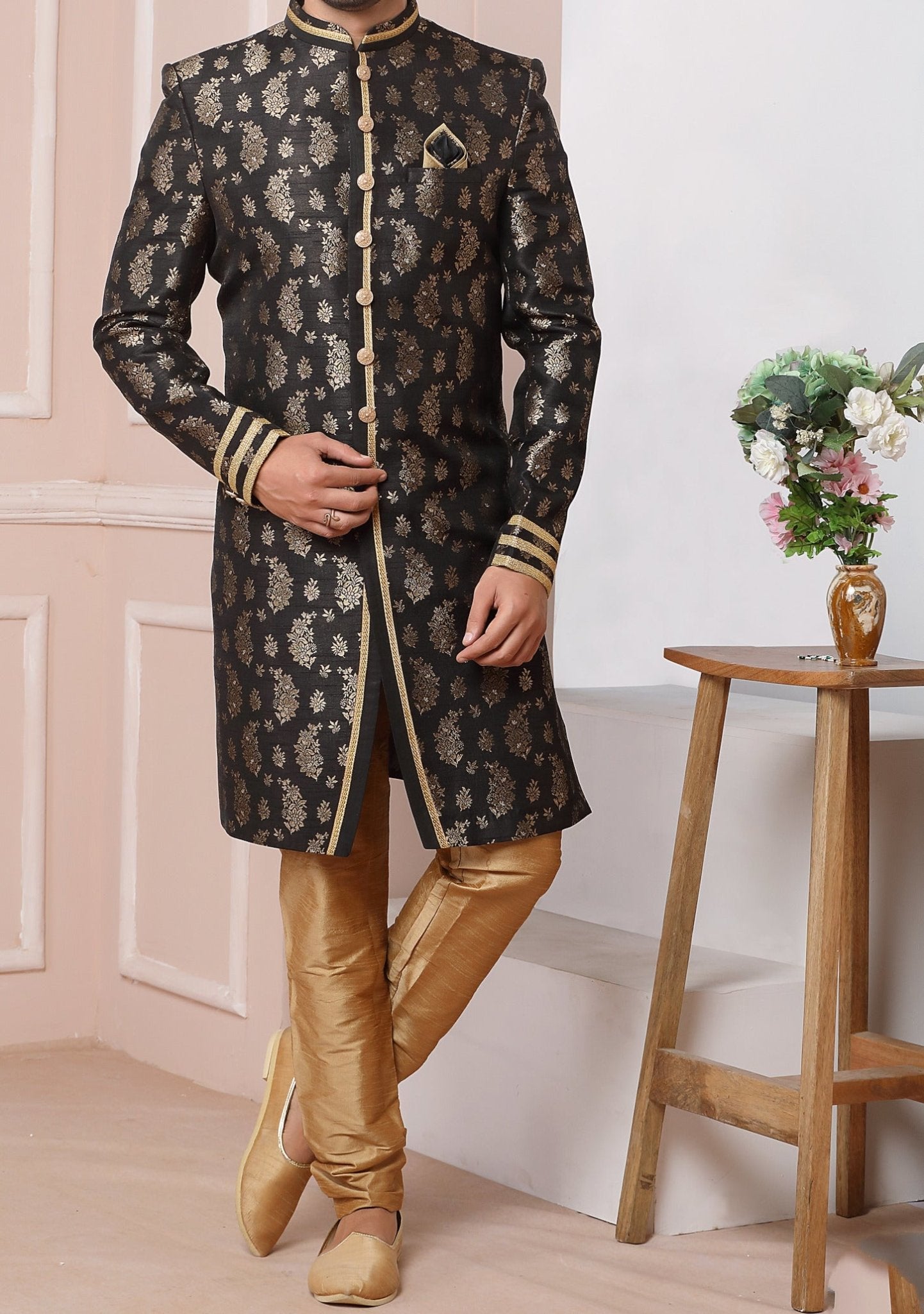 Sherwani indo hot sale western style