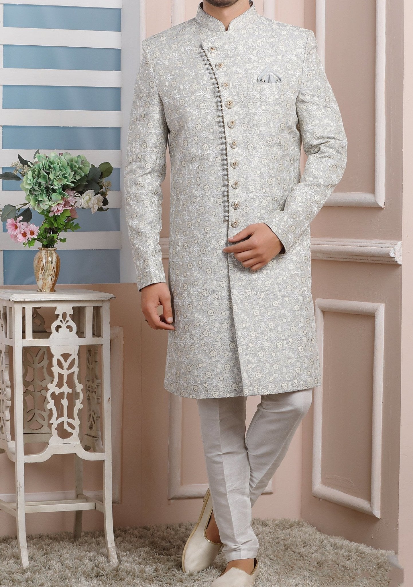 Men's Traditional Party Wear Sherwani Suit main image 0