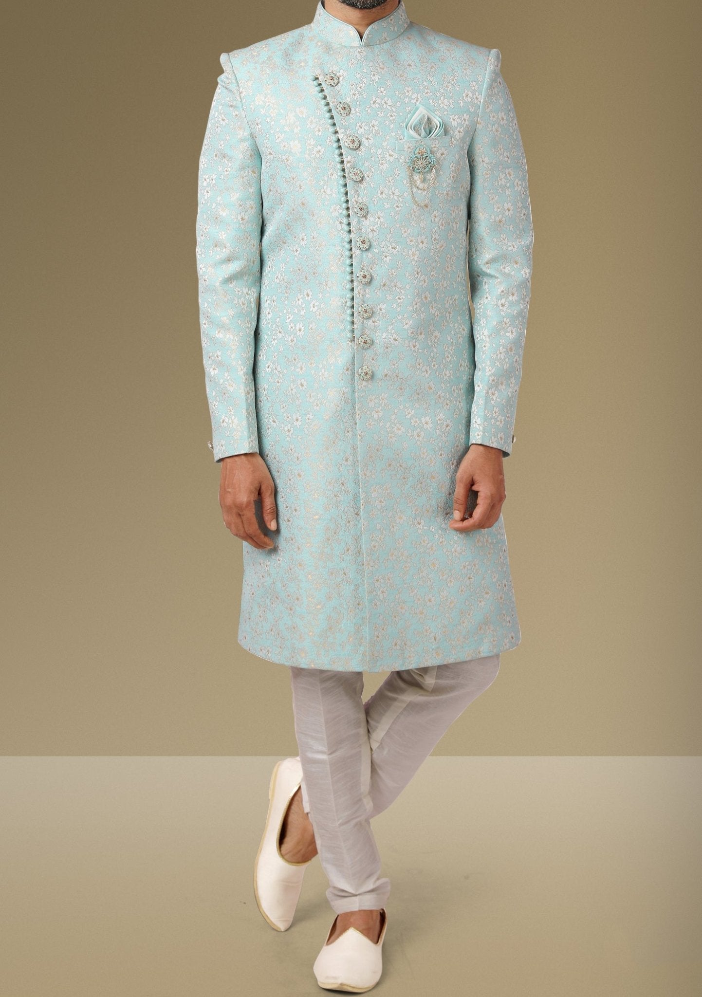 Men's Traditional Party Wear Sherwani Suit main image 1