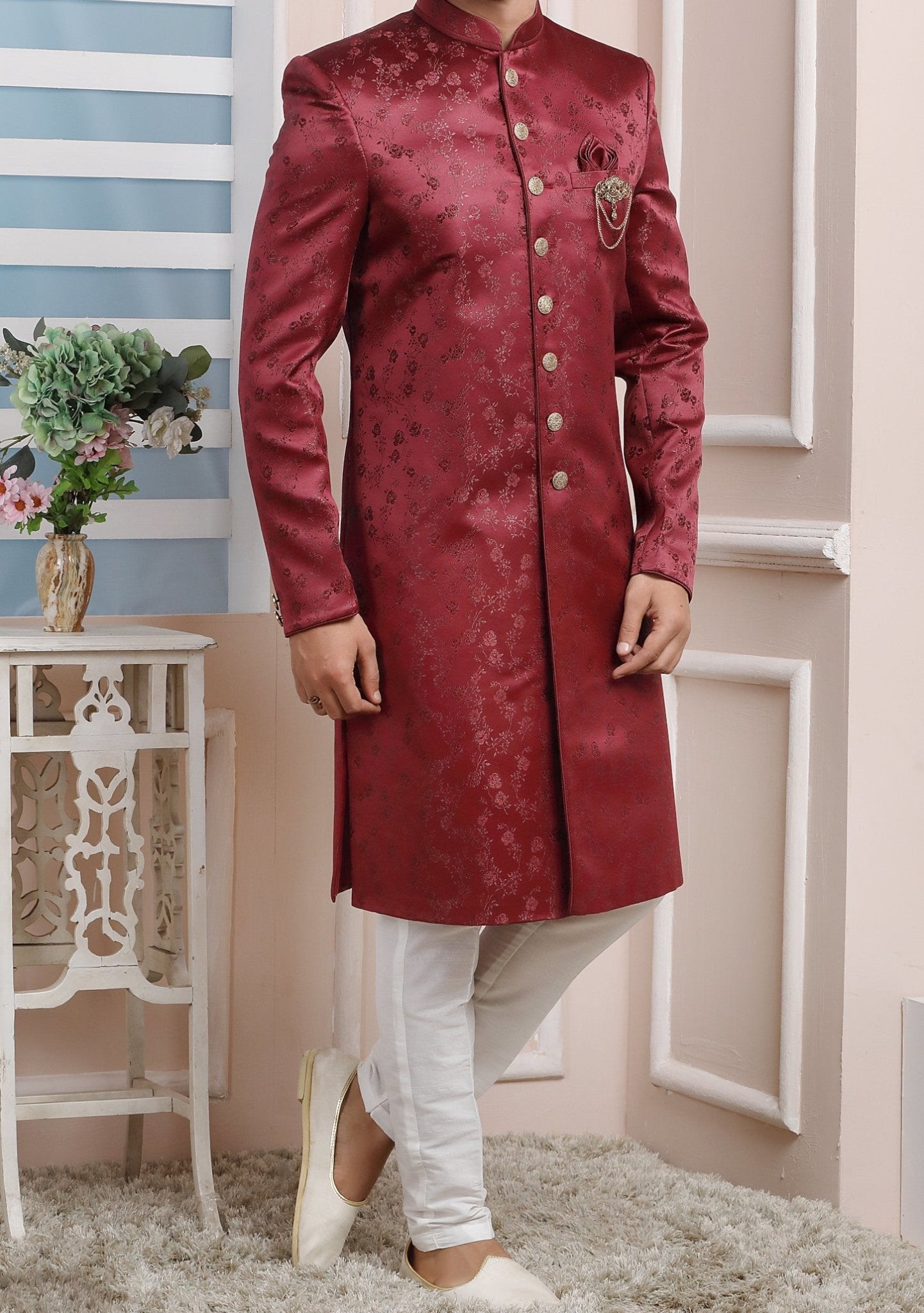Men's Traditional Party Wear Sherwani Suit main image 0