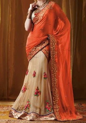 party wear lehenga saree