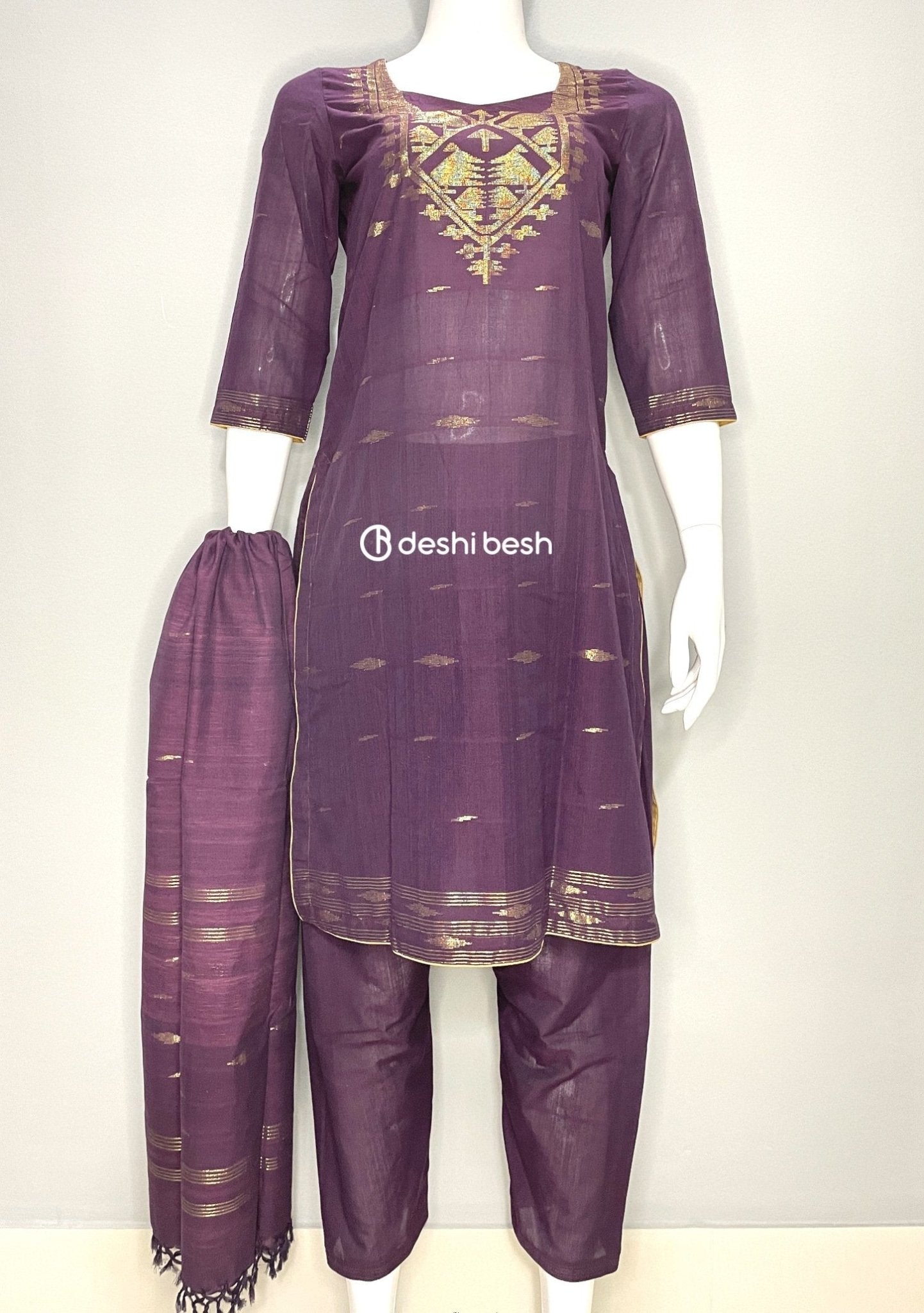 Summer Boutique Designer Jamdani Cotton Salwar Suit - db19805 Summer Boutique Designer Jamdani Cotton Salwar Suit - db19805