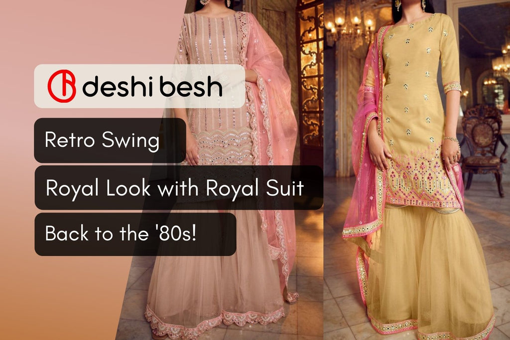 Retro look in salwar suit outlet
