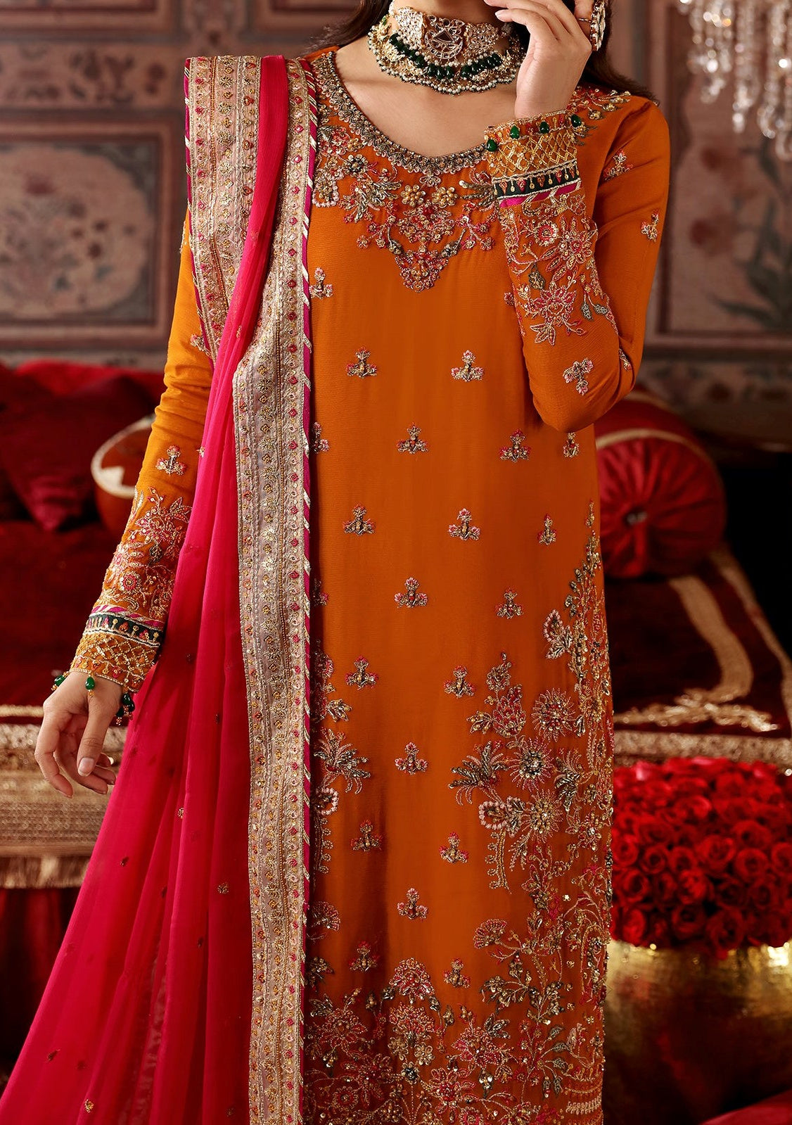 Emaan Adeel Ghazal Pakistani Luxury Chiffon Dress