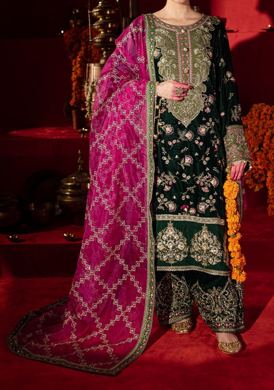 Nureh Embroidered Pakistani Luxury Velvet Dress