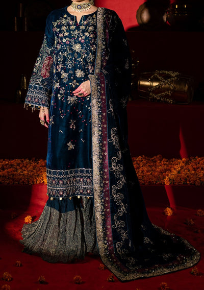 Nureh Embroidered Pakistani Luxury Velvet Dress