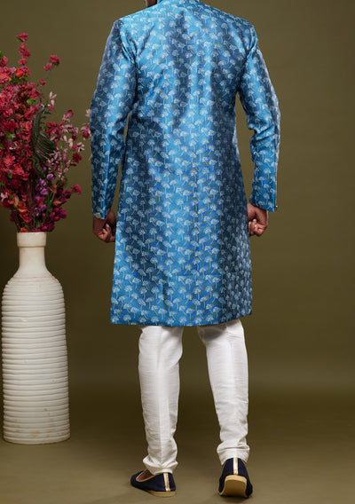 Men's Semi Indo Western Party Wear Sherwani Suit