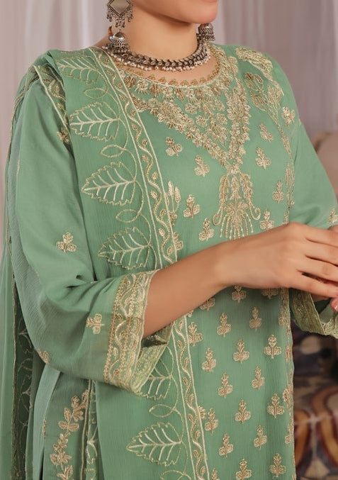 Bin Hameed Nura Luxury Embroidered Chiffon Dress