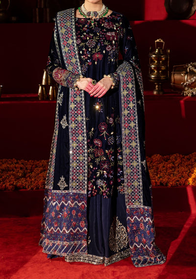 Nureh Embroidered Pakistani Luxury Velvet Dress