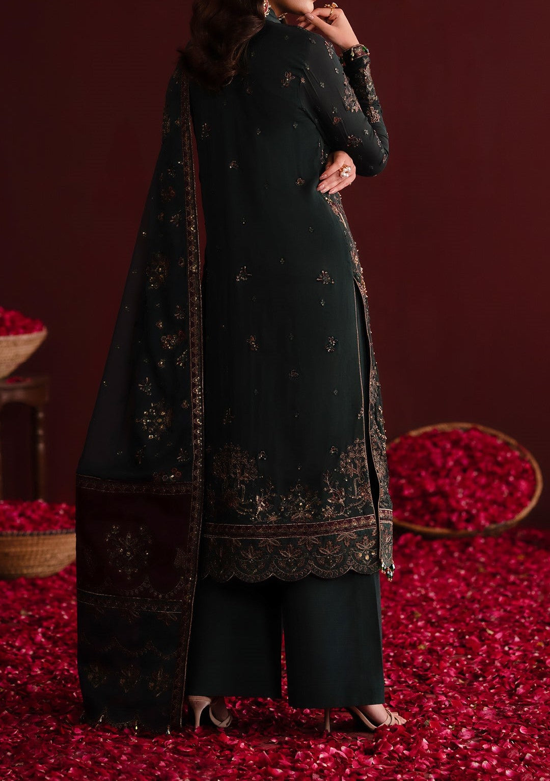 Emaan Adeel Nooresha Luxury Chiffon Dress