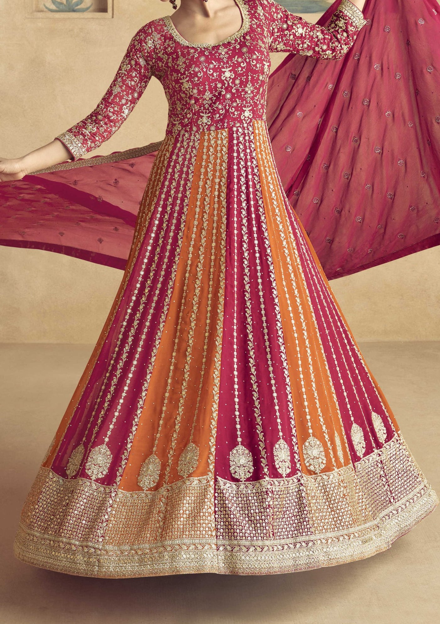 Aashirwad Maharani Party Wear Anarkali Suit - db28775